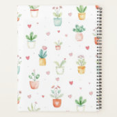 Gepersonaliseerde Waterverf Potted Planten Garden Planner (Achterkant)