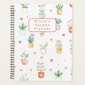 Gepersonaliseerde Waterverf Potted Planten Garden Planner