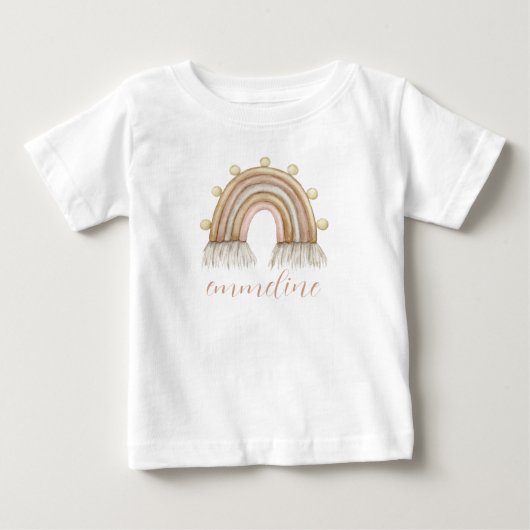 Gepersonaliseerde Waterverf Rainbow Baby (Voorkant)