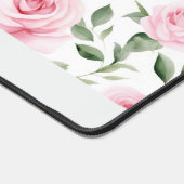 Gepersonaliseerde Waterverf Roos Bureaumat (Hoek)