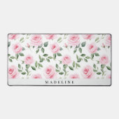 Gepersonaliseerde Waterverf Roos Bureaumat (Voorkant)