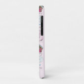 Gepersonaliseerde Waterverf Roze Kerstelementen Case-Mate iPhone Case (Achterkant/links)