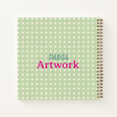 Gepersonaliseerde waterverf schilderij Collage kun Notitieboek (Achterkant)