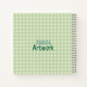 Gepersonaliseerde waterverf schilderij kunstwerk G Notitieboek (Achterkant)