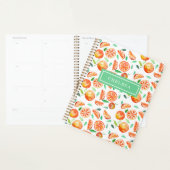 Gepersonaliseerde Waterverf Sinaasappels Citrus Planner (Display)