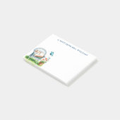 Gepersonaliseerde Waterverf Slapen Perzische Kat Post-it® Notes (Schuin)