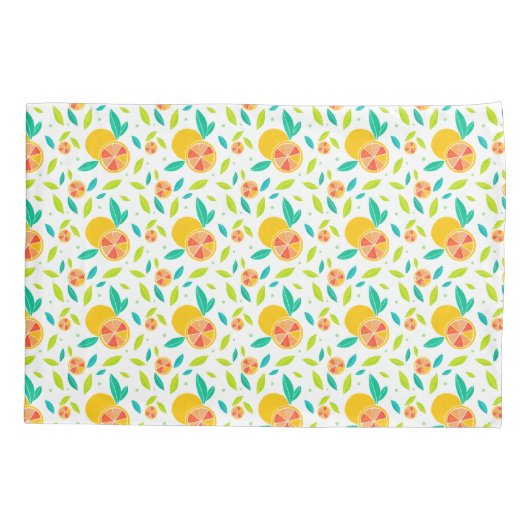 Gepersonaliseerde Waterverf Sweet Sinaasappels Pat Kussensloop (Achterkant)