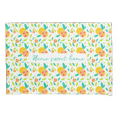 Gepersonaliseerde Waterverf Sweet Sinaasappels Pat Kussensloop (Voorkant)