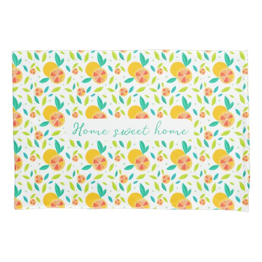 Gepersonaliseerde Waterverf Sweet Sinaasappels Pat Kussensloop (Voorkant)