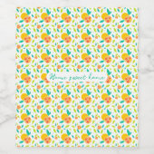 Gepersonaliseerde Waterverf Sweet Sinaasappels Pat Wijn Etiket (Enkel label)