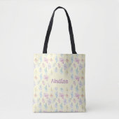 Gepersonaliseerde Waterverf tanden Tote Bag (Voorkant)