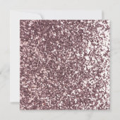 Gepersonaliseerde Waterverf Tea Party Glitter Bedankkaart (Achterkant)