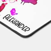 Gepersonaliseerde Waterverf Tijger Hoofd Bureaumat (Hoek)