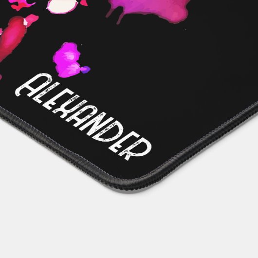 Gepersonaliseerde Waterverf Tijger Hoofd Bureaumat (Hoek)