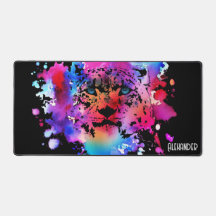 Gepersonaliseerde Waterverf Tijger Hoofd