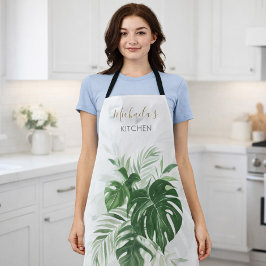 Gepersonaliseerde Waterverf Tropical Leaves Greene Schort