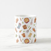 Gepersonaliseerde Waterverf tuingereedschappen Koffiemok (Center)