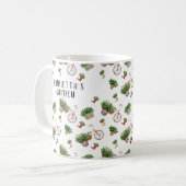 Gepersonaliseerde Waterverf Tuinieren Koffie Mok (Voorkant links)