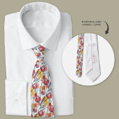 Gepersonaliseerde Waterverf tulp Stropdas