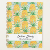 Gepersonaliseerde Waterverf van ananas Planner (Voorkant)