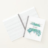 Gepersonaliseerde Waterverf vetplanten Notitieboek (Binnen)