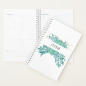 Gepersonaliseerde Waterverf vetplanten Planner (Display)
