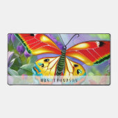 Gepersonaliseerde Waterverf vlinder Bureaumat (Voorkant)