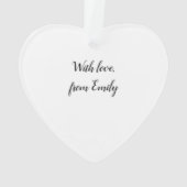 Gepersonaliseerde Waterverf voor sereniteitsgebed Ornament (achterkant)