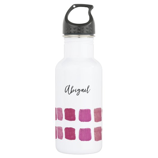 Gepersonaliseerde Waterverf Waterfles (Voorkant)