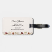 Gepersonaliseerde Waterverf Wildflower  Bloemen Bagagelabel (Achterkant horizontaal)