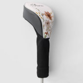 Gepersonaliseerde Waterverf Wildflower  Bloemen Golfheadcover (Schuin)