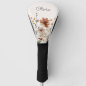 Gepersonaliseerde Waterverf Wildflower  Bloemen Golfheadcover (Voorkant)