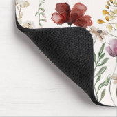 Gepersonaliseerde Waterverf Wildflower Bloemen Muismat (Hoek)