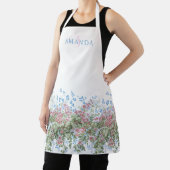 Gepersonaliseerde  Waterverf Wildflower Border Schort (Insitu)