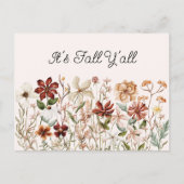 Gepersonaliseerde Waterverf Wildflower Meadow Briefkaart (Voorkant)
