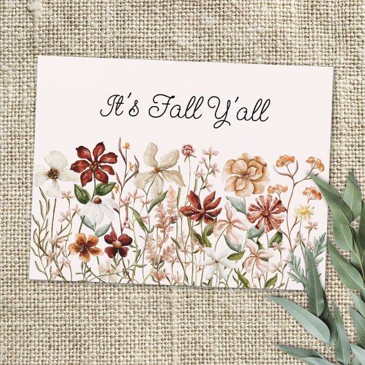 Gepersonaliseerde Waterverf Wildflower Meadow Briefkaart