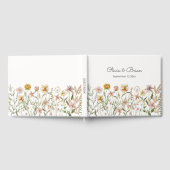Gepersonaliseerde Waterverf Wildflower Meadow Flor Gastenboek (Volledig)
