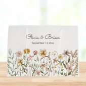 Gepersonaliseerde Waterverf Wildflower Meadow Flor Groot Cadeauzakje