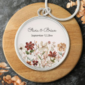 Gepersonaliseerde Waterverf  Wildflower Meadow Sleutelhanger