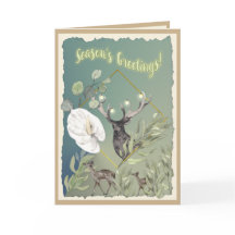 Gepersonaliseerde Waterverf Woodland Seizoen Groet