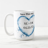 Gepersonaliseerde waterverwarming Deze datum opsla Koffiemok (Links)