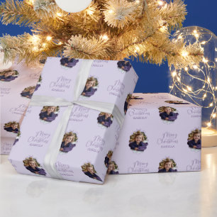 Gepersonaliseerde Wavy Lijst Eenvoudige Boog Vroli Cadeaupapier