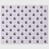 Gepersonaliseerde Wavy Lijst Eenvoudige Boog Vroli Cadeaupapier (Vlak)