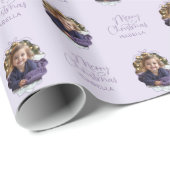 Gepersonaliseerde Wavy Lijst Eenvoudige Boog Vroli Cadeaupapier (Rol Hoek)