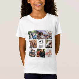 Gepersonaliseerde "We Are Family" foto template T-shirt