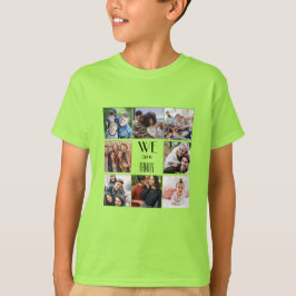 Gepersonaliseerde "We Are Family" foto template T-shirt