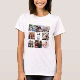 Gepersonaliseerde "We Are Family" foto template T-shirt