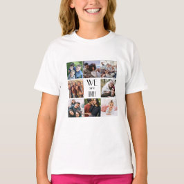 Gepersonaliseerde "We Are Family" foto template T-shirt