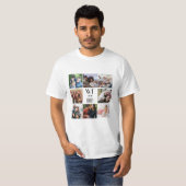 Gepersonaliseerde "We Are Family" foto template T-shirt (Voorkant volledig)