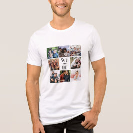 Gepersonaliseerde "We Are Family" foto template Tri-Blend Shirt